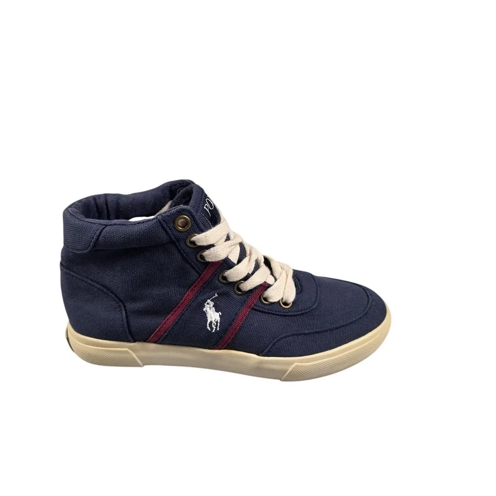 Polo Ralph‎ Lauren Shoes Kids Size 13 Blue Taybor Canvas High Top Sneaker